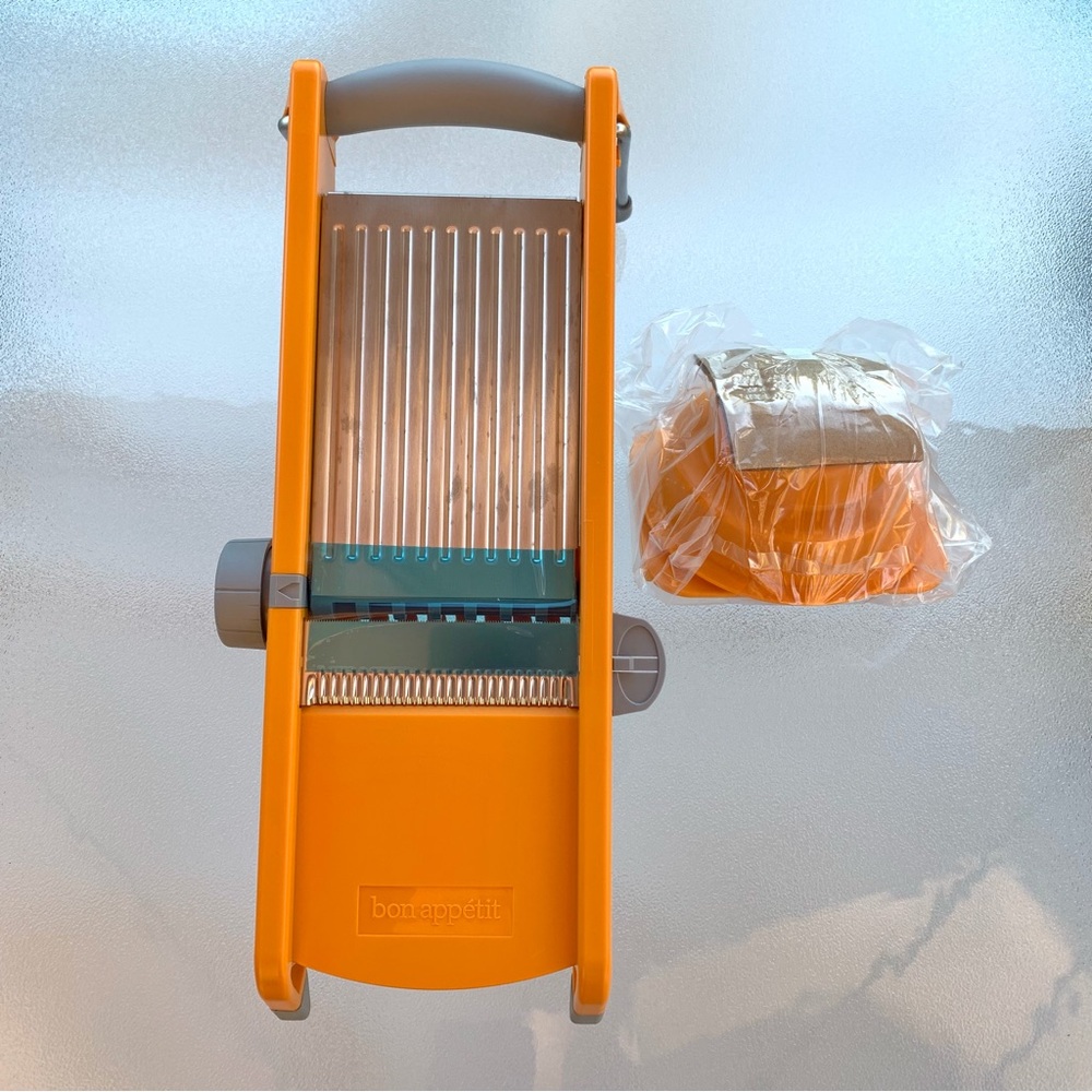 Bon Appetit Orange Adjustable Julienne Blades Mandoline